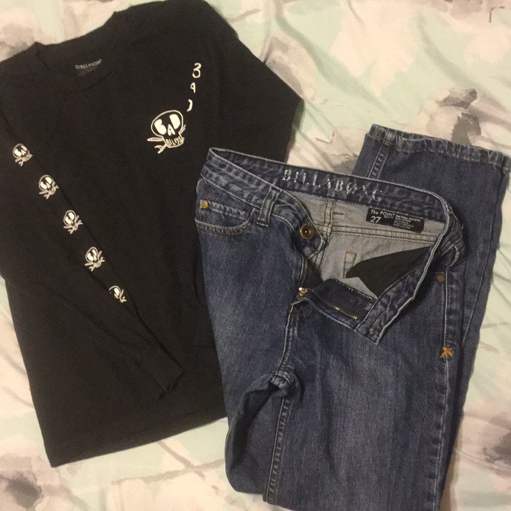 Billabong Pant and Long Sleeve Shirt